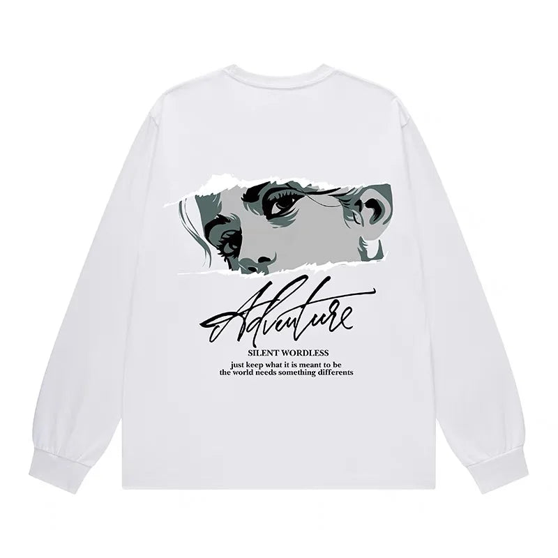 Felpa vintage a maniche lunghe da uomo - Felpa uomo ATREND