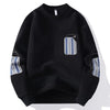 Felpe casual con stampa a strisce da uomo ATREND