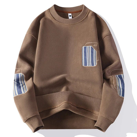 Felpe casual con stampa a strisce da uomo ATREND