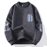 Felpe casual con stampa a strisce da uomo ATREND