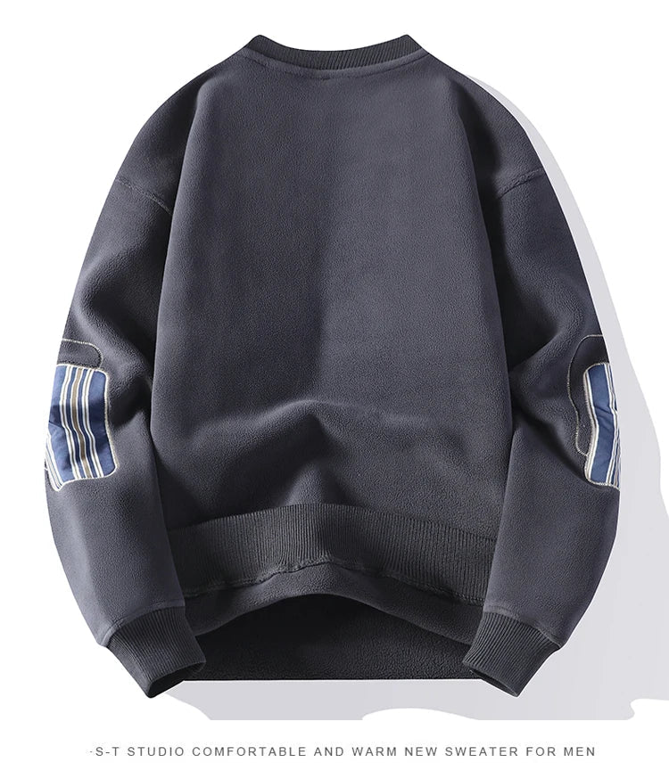 Felpe casual con stampa a strisce da uomo ATREND