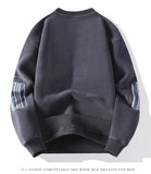 Felpe casual con stampa a strisce da uomo ATREND