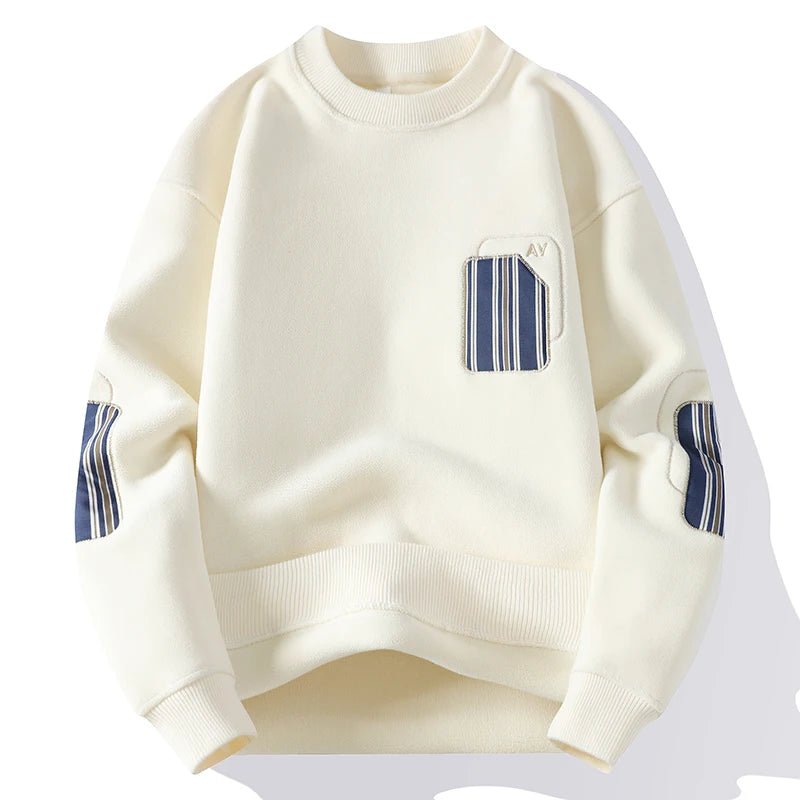 Felpe casual con stampa a strisce da uomo ATREND