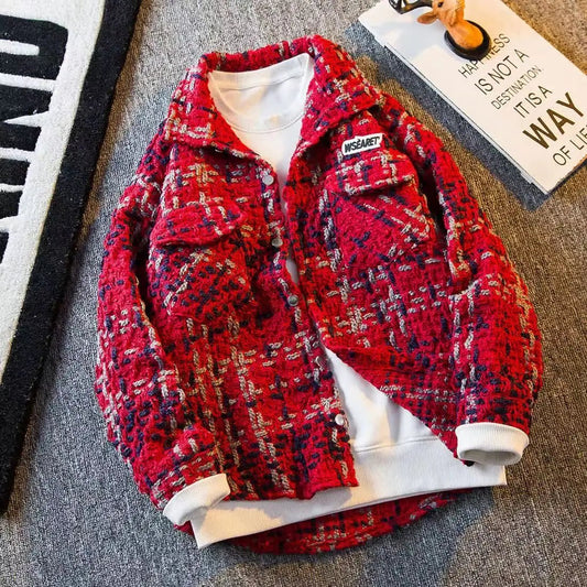 Giacca casual a quadretti da uomo ATREND