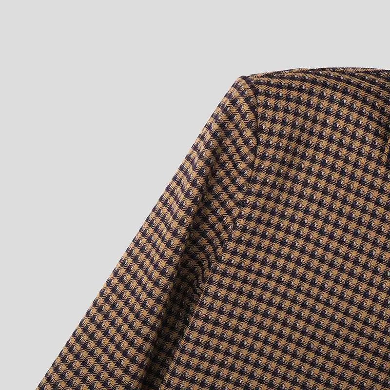 Giacca casual corta a quadri da uomo ATREND