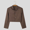 Giacca casual corta a quadri da uomo ATREND