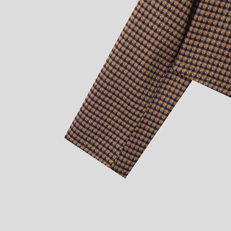 Giacca casual corta a quadri da uomo ATREND
