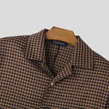 Giacca casual corta a quadri da uomo ATREND