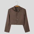 Giacca casual corta a quadri da uomo ATREND