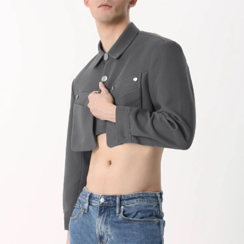 Giacca corta streetwear multitasche da uomo ATREND