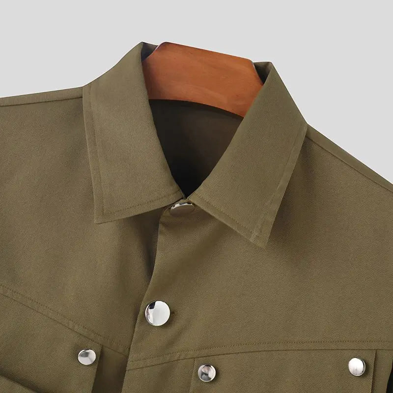 Giacca corta streetwear multitasche da uomo ATREND