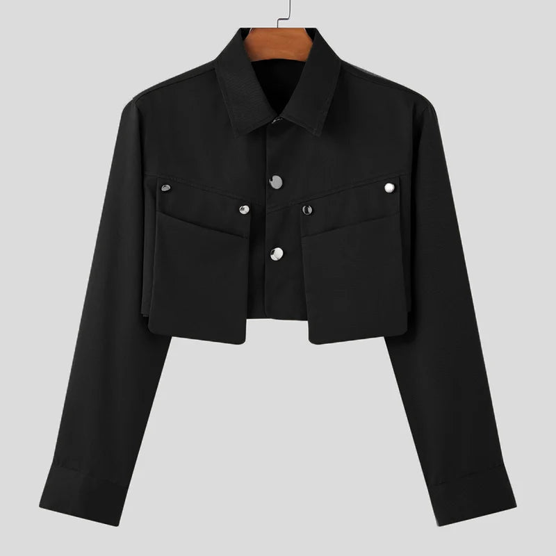 Giacca corta streetwear multitasche da uomo ATREND
