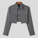 Giacca corta streetwear multitasche da uomo ATREND
