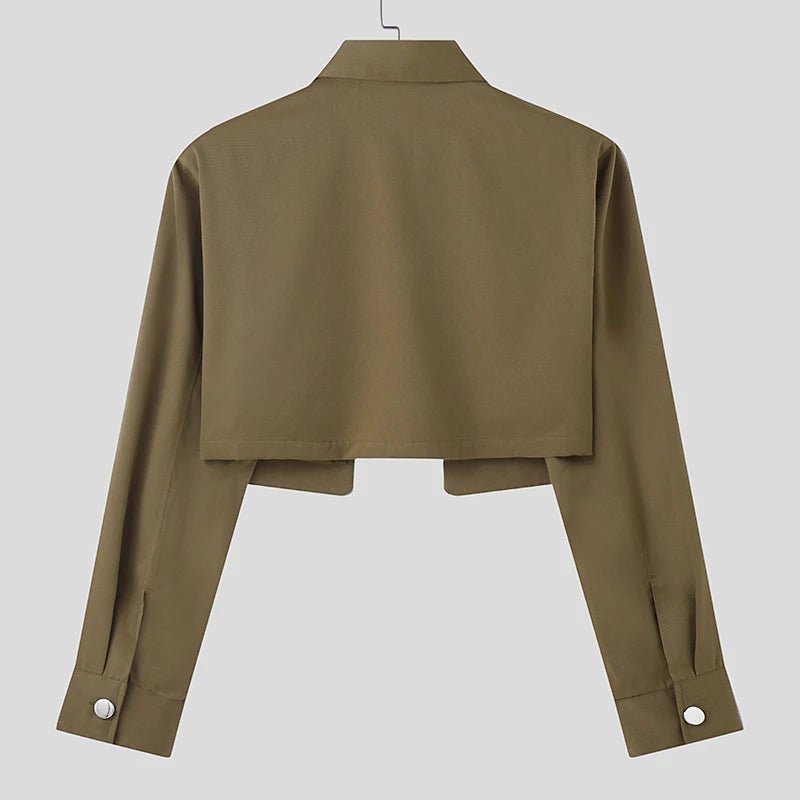 Giacca corta streetwear multitasche da uomo ATREND