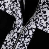 Giacca patchwork floreale multitasche da uomo ATREND
