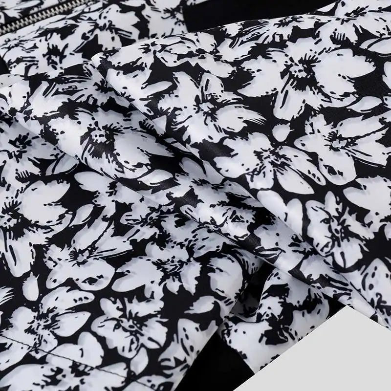 Giacca patchwork floreale multitasche da uomo ATREND