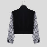 Giacca patchwork floreale multitasche da uomo ATREND
