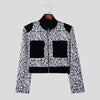 Giacca patchwork floreale multitasche da uomo ATREND
