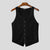 Gilet trasparente in pizzo senza maniche con bottoni da uomo ATREND