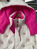 Giubbino bicolor impermeabile con cappuccio da donna ATREND