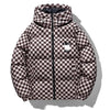 Giubbino casual impermeabile a quadretti da uomo ATREND