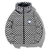Giubbino casual impermeabile a quadretti da uomo ATREND