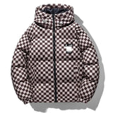 Giubbino casual impermeabile a quadretti da uomo ATREND