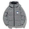 Giubbino casual impermeabile a quadretti da uomo ATREND