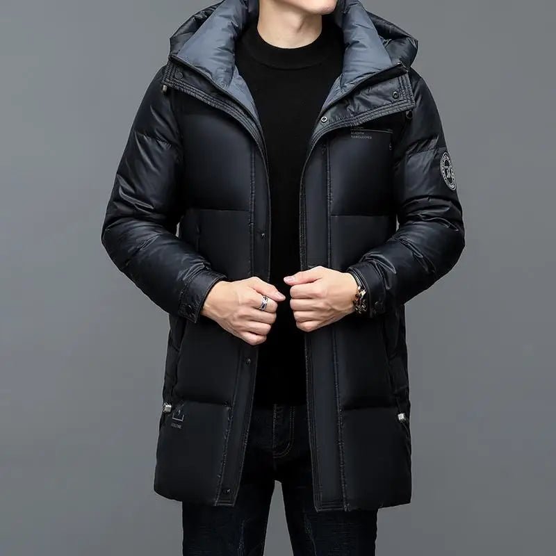 Giubbino casual impermeabile con cappuccio da uomo ATREND