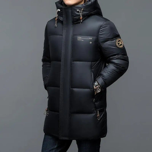 Giubbino casual impermeabile con cappuccio da uomo ATREND