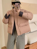 Giubbino corto bicolor casual da donna ATREND