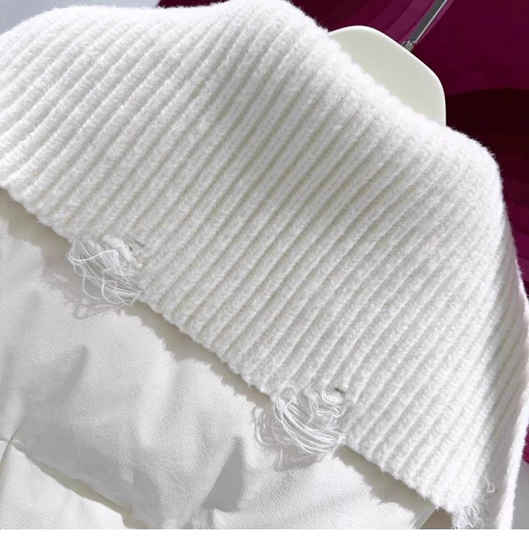 Giubbino corto patchwork impermeabile da donna ATREND
