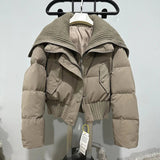 Giubbino corto patchwork impermeabile da donna ATREND