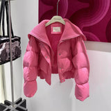 Giubbino corto patchwork impermeabile da donna ATREND