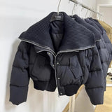 Giubbino corto patchwork impermeabile da donna ATREND