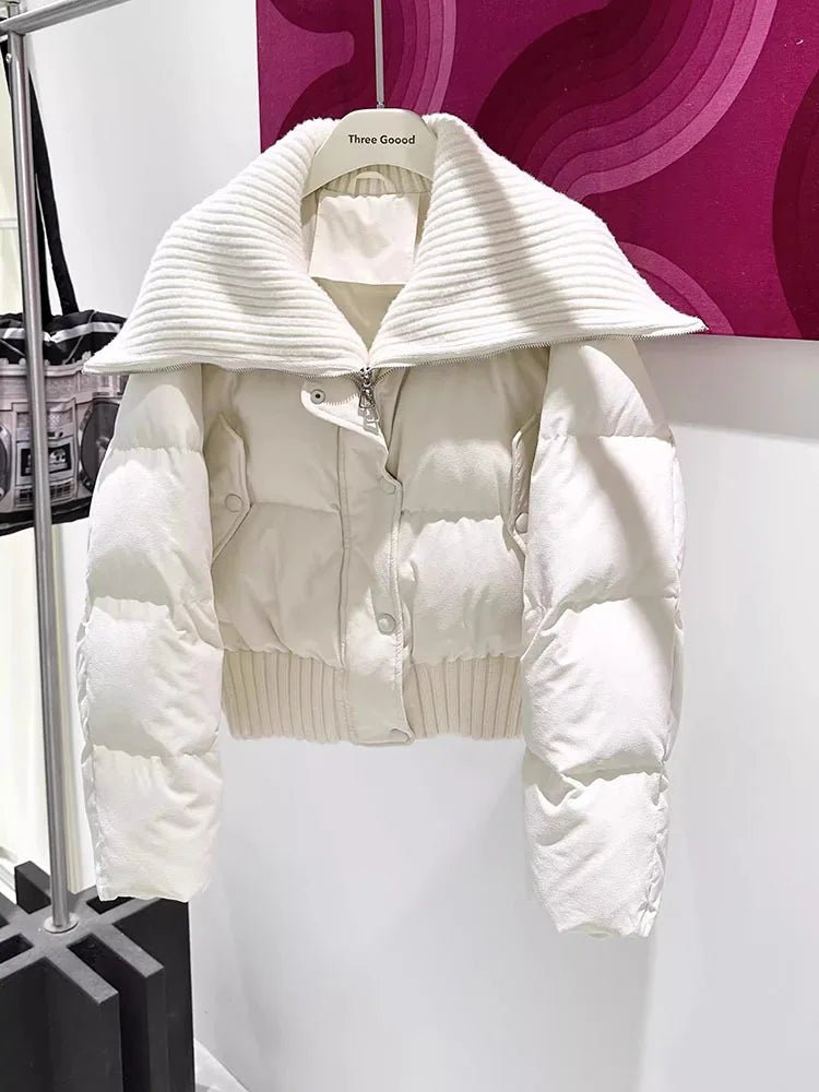 Giubbino corto patchwork impermeabile da donna ATREND