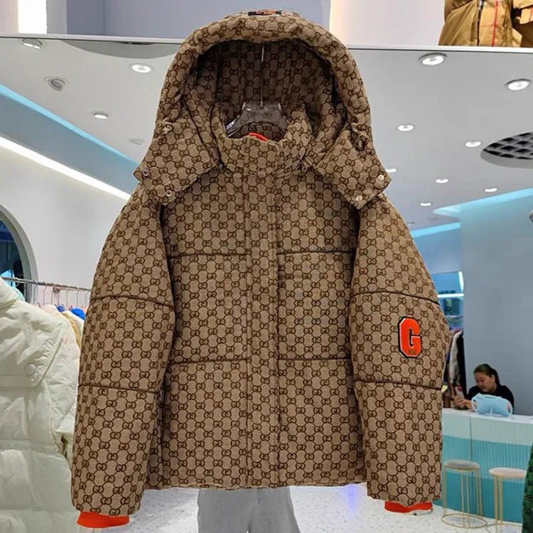 Giubbino impermeabile con cappuccio a quadri da donna ATREND