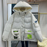 Giubbino oversize con cappuccio impermeabile da donna ATREND