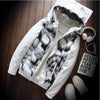 Giubbino patchwork con cappuccio da uomo ATREND