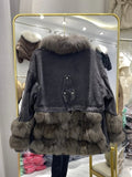 Giubbino patchwork in denim e pelo da donna - Giubbino donna ATREND