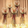 Idea regalo bouquet di palloncini luminosi con cuore e rosa ideale per ogni occasione ATREND