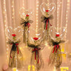 Idea regalo bouquet di palloncini luminosi con cuore e rosa ideale per ogni occasione ATREND