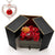 Idea regalo collana in confezione con cassetto doppio con fiocco e fiori artificiali ideale per ogni occasione ATREND