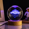Idea regalo lampada da comodino a sfera di cristallo a tema solare ideale per ogni occasione ATREND