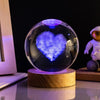 Idea regalo lampada da comodino a sfera di cristallo a tema solare ideale per ogni occasione ATREND