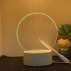 Idea regalo lavagna notturna a LED luminosa trasparente in acrilico con cavo USB ideale per ogni occasione ATREND