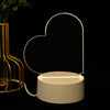 Idea regalo lavagna notturna a LED luminosa trasparente in acrilico con cavo USB ideale per ogni occasione ATREND