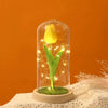 Idea regalo tulipano artificiale in cupola con luci a LED ideale per ogni occasione ATREND