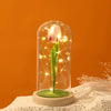 Idea regalo tulipano artificiale in cupola con luci a LED ideale per ogni occasione ATREND