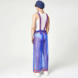 Jumpsuits mesh patchwork streetwear da uomo - jumpsuit uomo ATREND